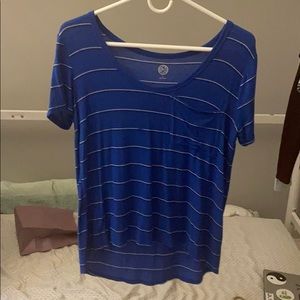 xsmall SO dark blue with white and black stripes